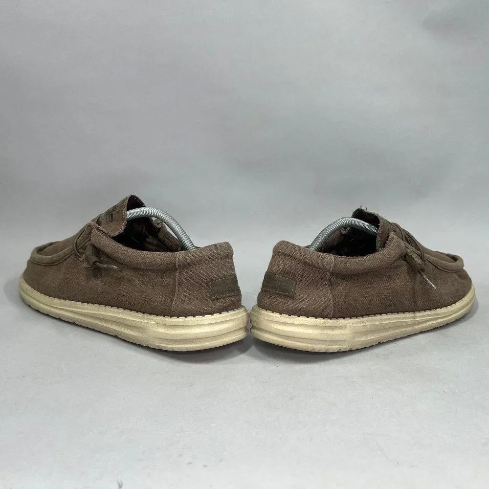 Hey Dude Men's Size 12 Wally Chocolate Slip On Shoes‎